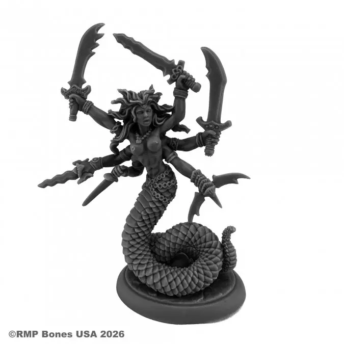 07187 Vandorendra, Marilith Demon - Bones USA Dungeon Dwellers
