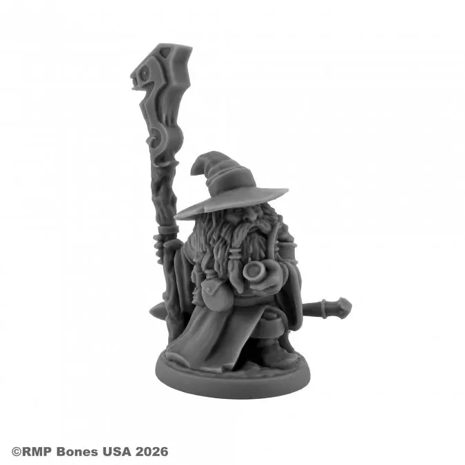 07223 Khael Stonekindle, Dwarf Wizard - Reaper Bones USA