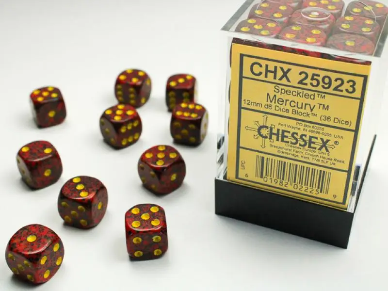 12mm D6 Dice Block (36)