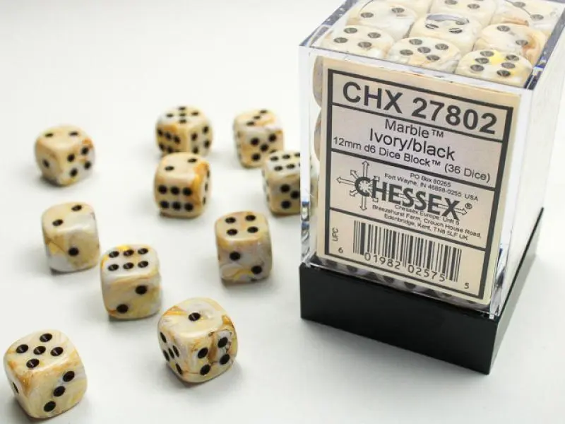 12mm D6 Dice Block (36)