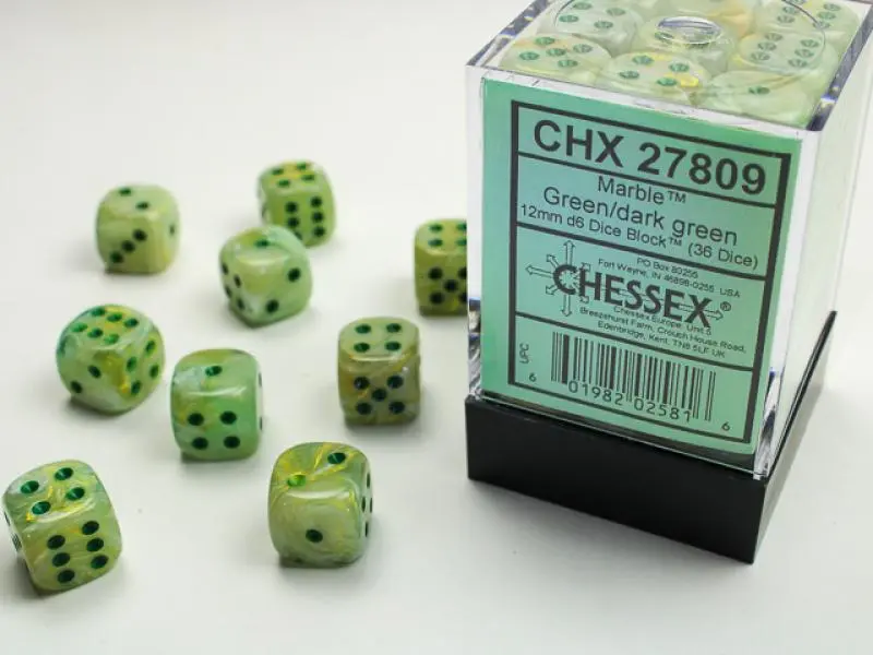 12mm D6 Dice Block (36)