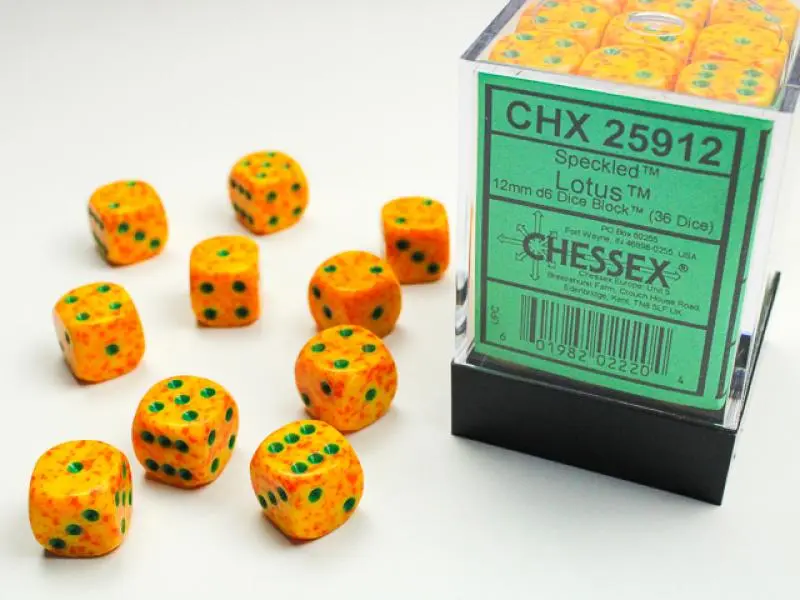 12mm D6 Dice Block (36)