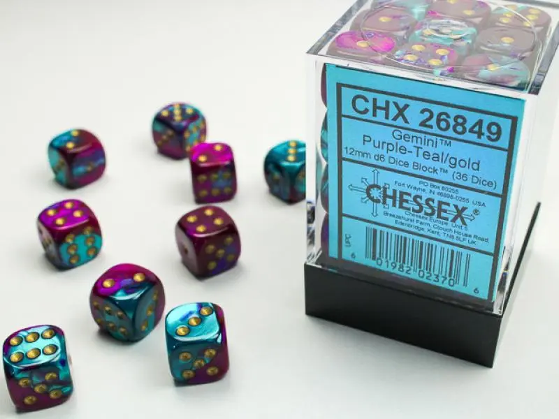 12mm D6 Dice Block (36)