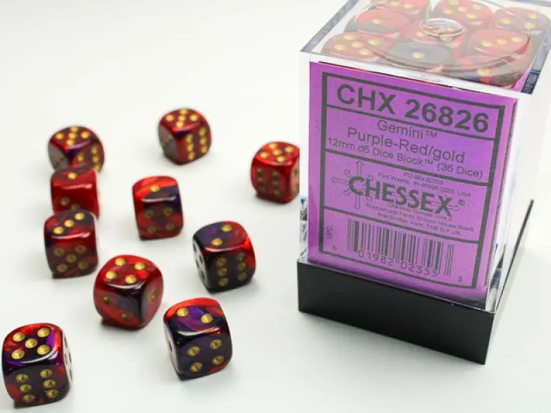 12mm D6 Dice Block (36)