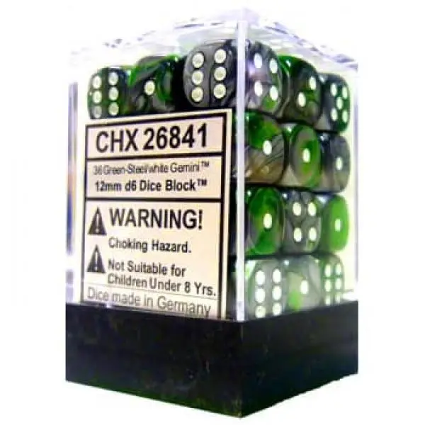 12mm D6 Dice Block (36)