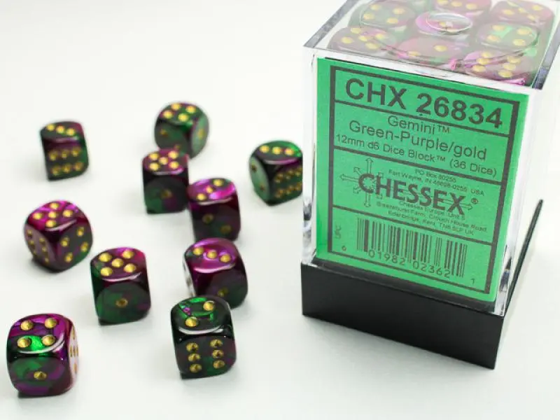 12mm D6 Dice Block (36)