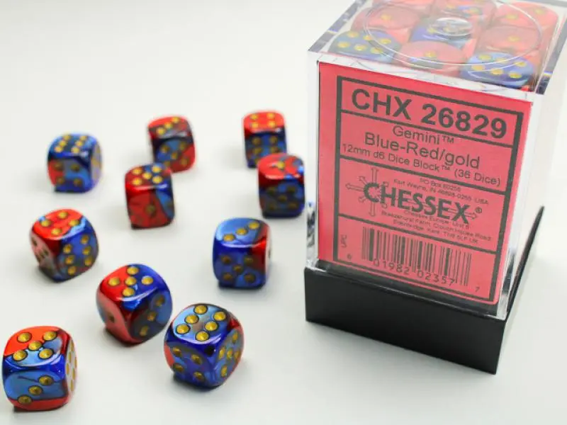 12mm D6 Dice Block (36)