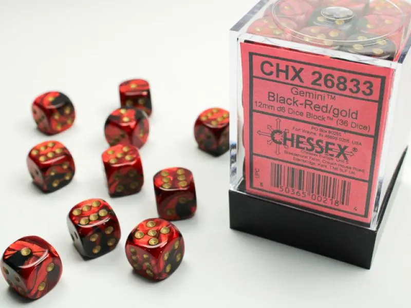 12mm D6 Dice Block (36)