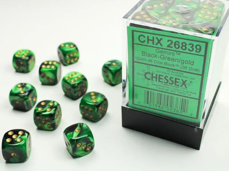 12mm D6 Dice Block (36)