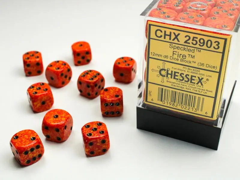 12mm D6 Dice Block (36)
