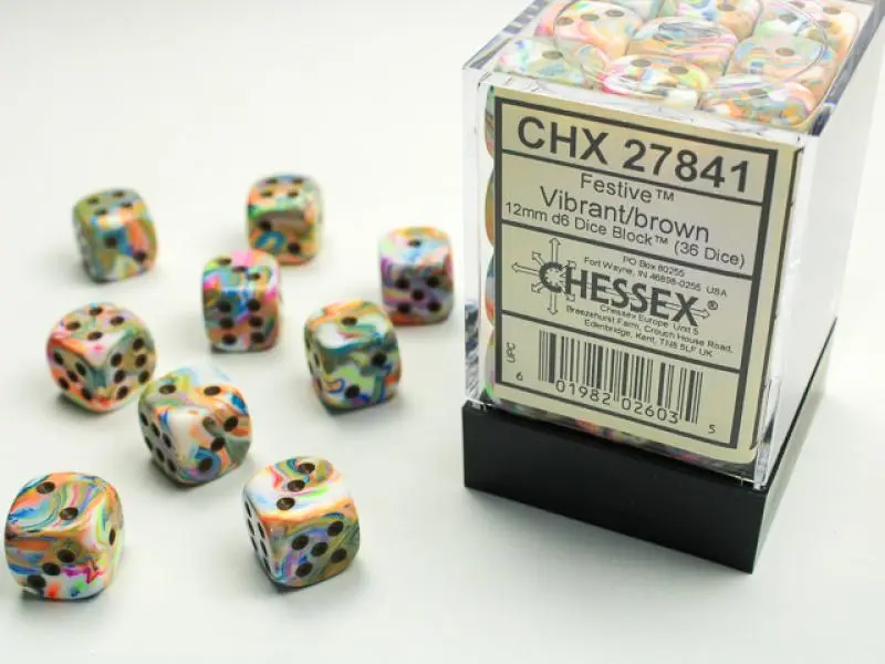 12mm D6 Dice Block (36)
