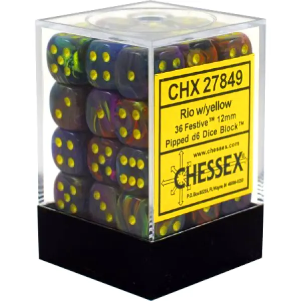 12mm D6 Dice Block (36)