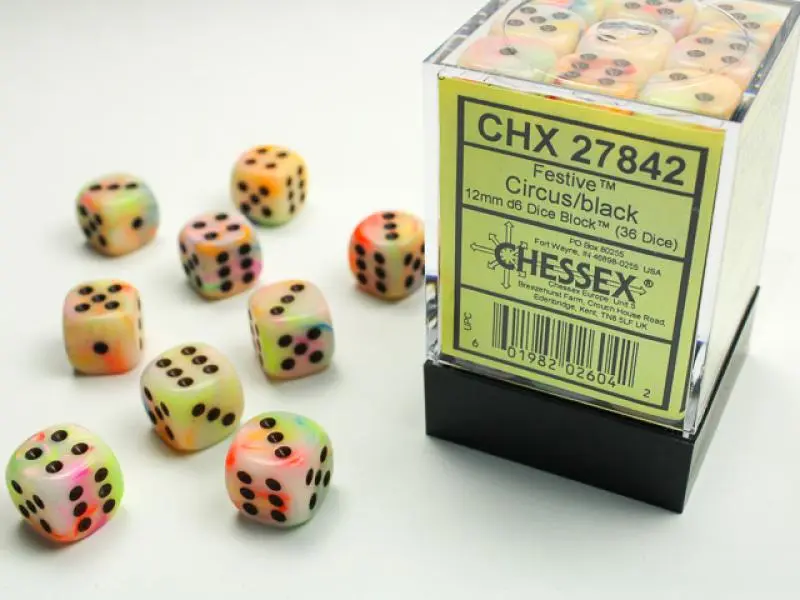12mm D6 Dice Block (36)