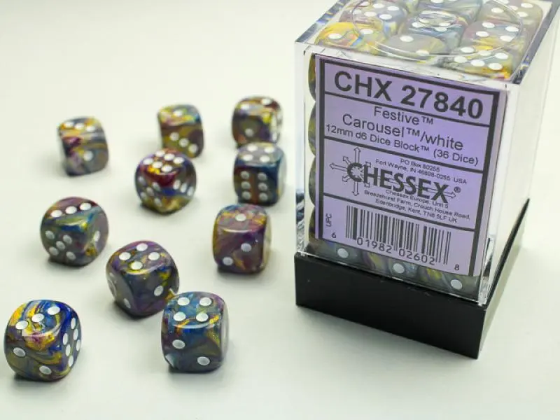 12mm D6 Dice Block (36)