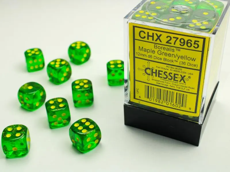 12mm D6 Dice Block (36)
