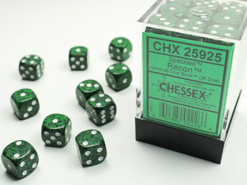 12mm D6 Dice Block (36)