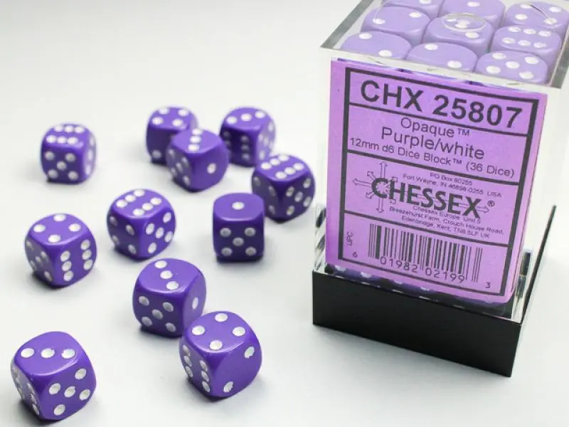 12mm D6 Dice Block (36)