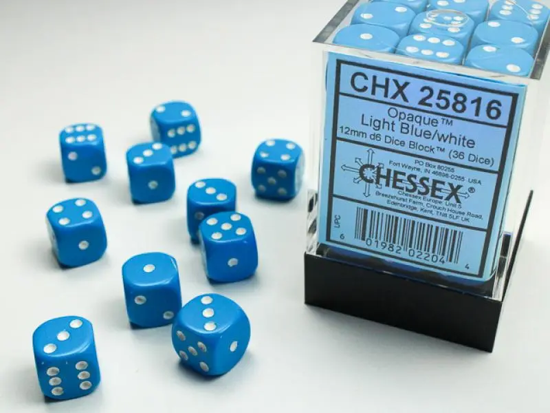 12mm D6 Dice Block (36)