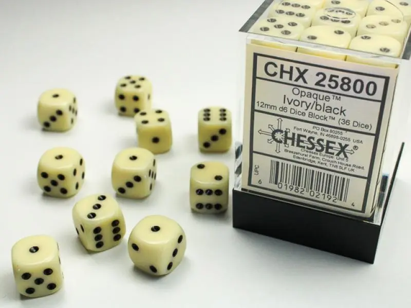 12mm D6 Dice Block (36)