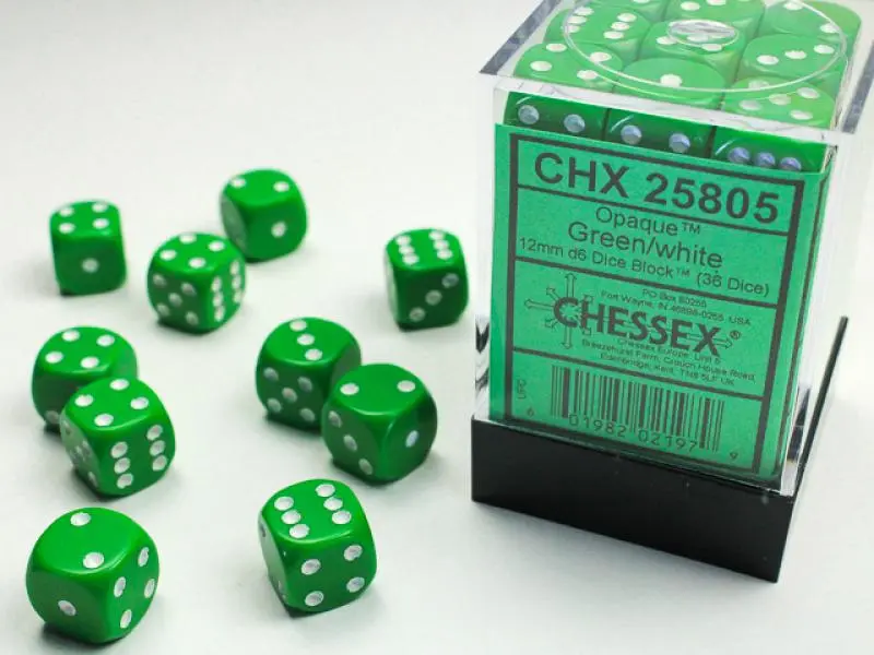 12mm D6 Dice Block (36)
