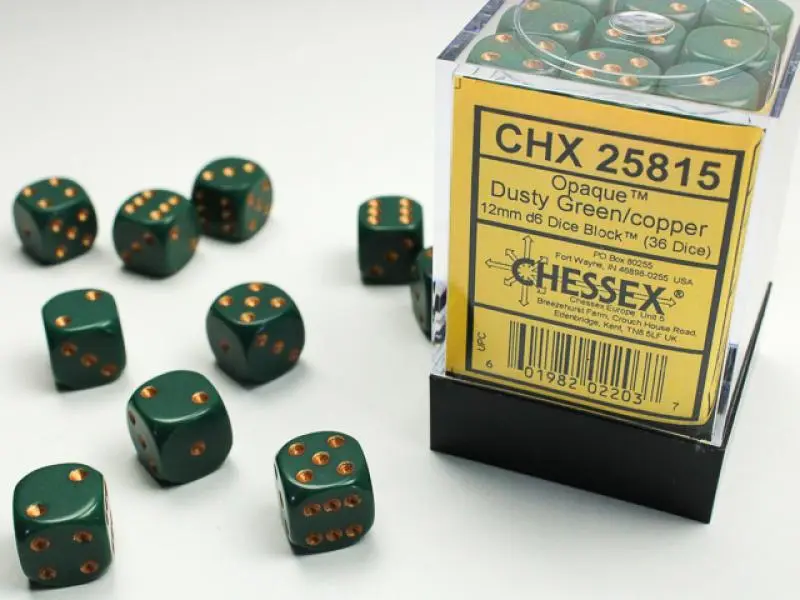 12mm D6 Dice Block (36)