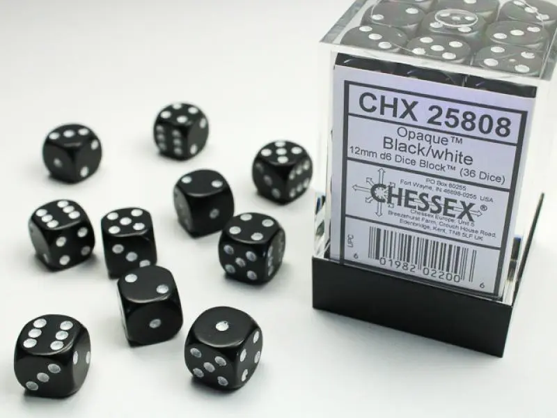 12mm D6 Dice Block (36)