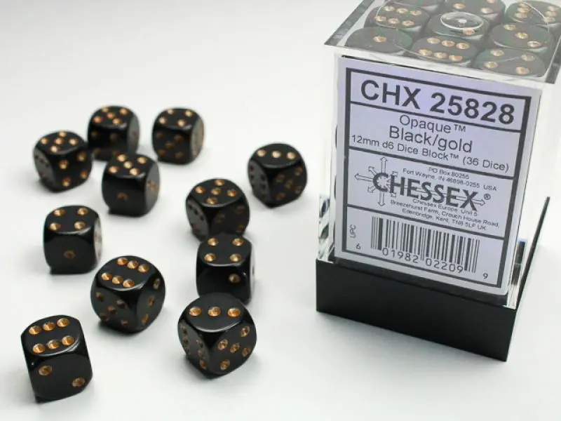 12mm D6 Dice Block (36)