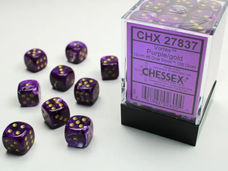 12mm D6 Dice Block (36)