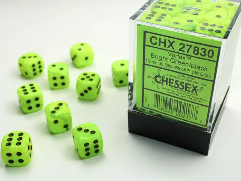 12mm D6 Dice Block (36)