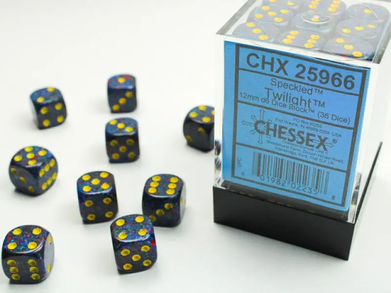 12mm D6 Dice Block (36)