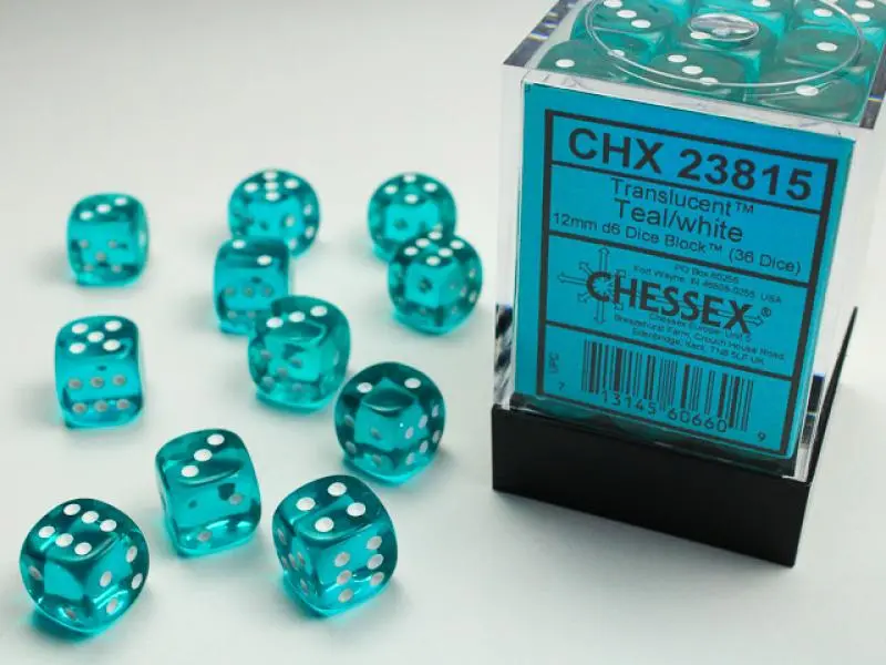 12mm D6 Dice Block (36)