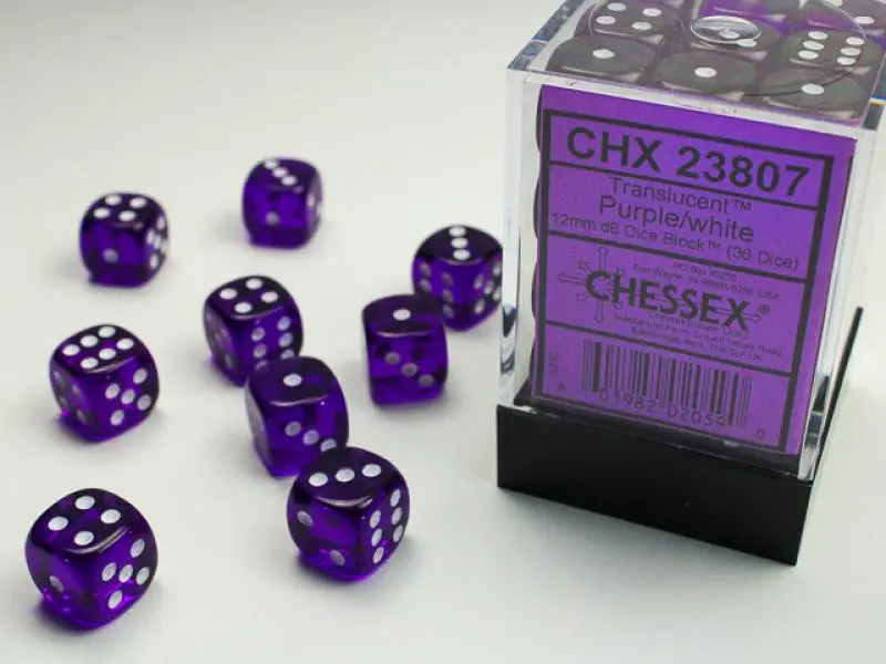 12mm D6 Dice Block (36)