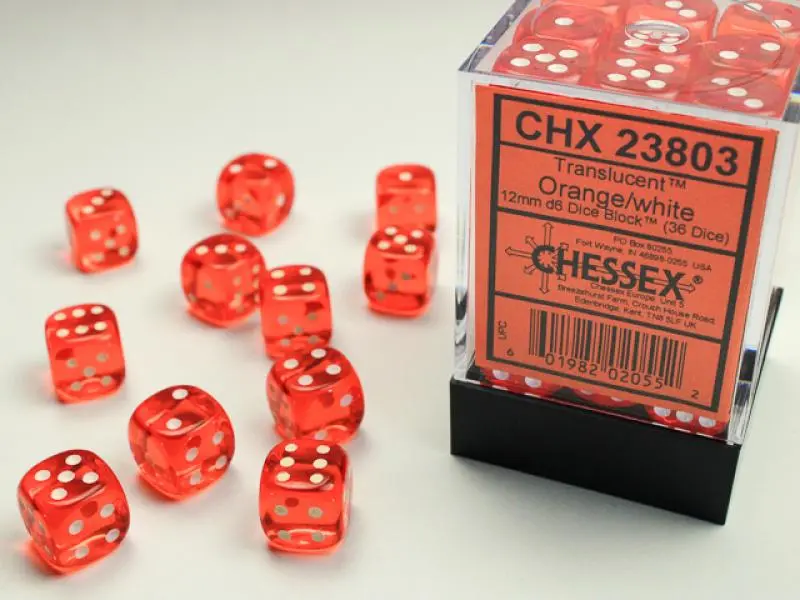 12mm D6 Dice Block (36)