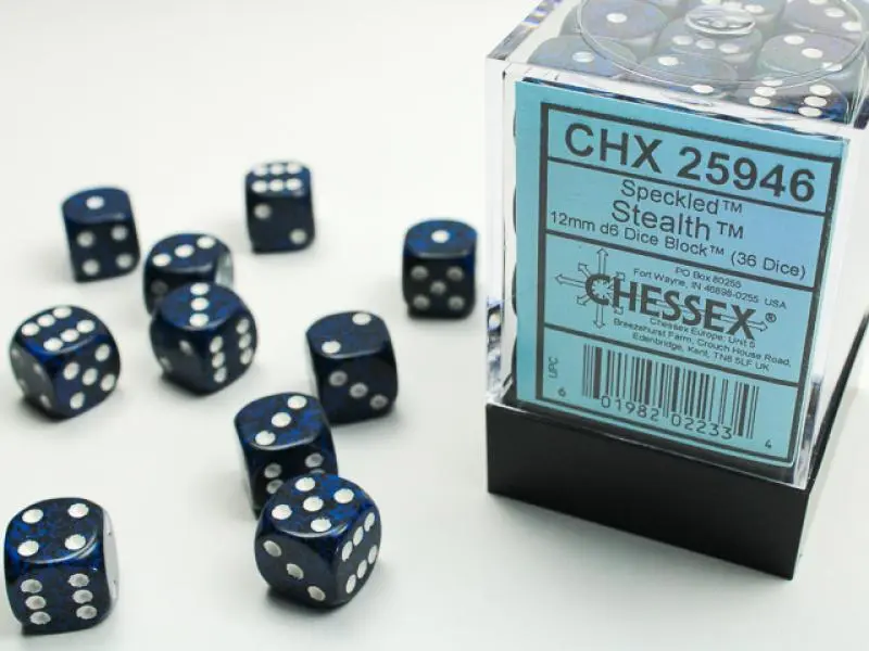 12mm D6 Dice Block (36)