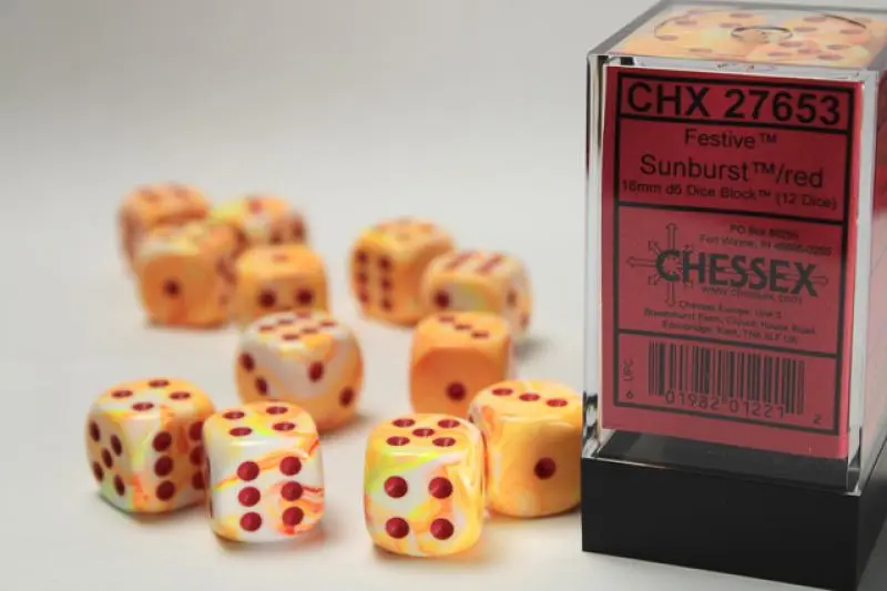 16mm D6 Dice Block (12)