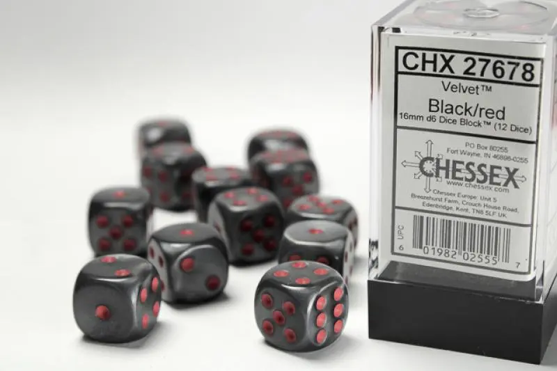 16mm D6 Dice Block(12)