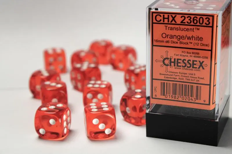 16mm D6 Dice Block(12)