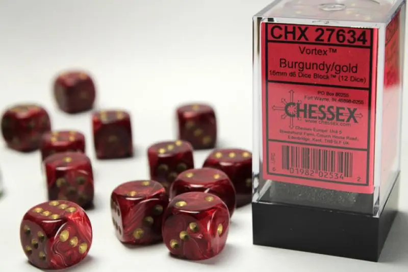 16mm D6 Dice Block(12)