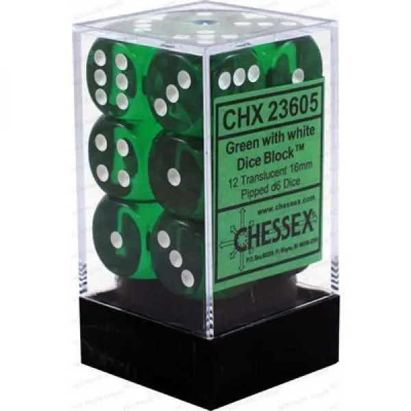 16mm D6 Dice Block (12)