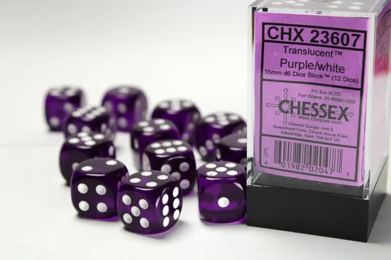 16mm D6 Dice Block (12)