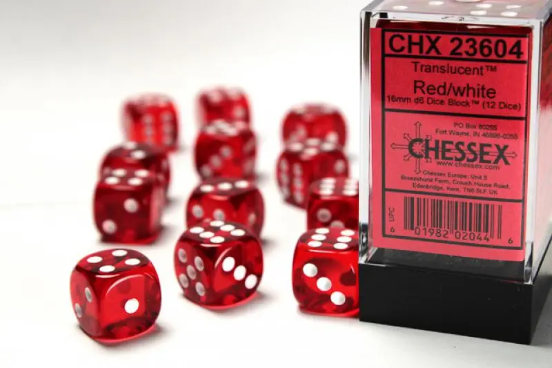 16mm D6 Dice Block (12)