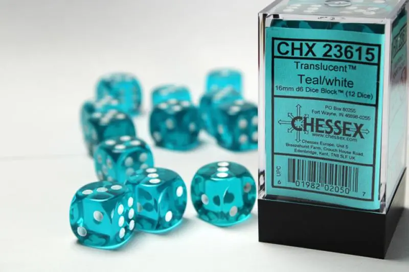 16mm D6 Dice Block (12)