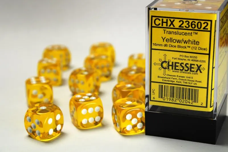 16mm D6 Dice Block (12)