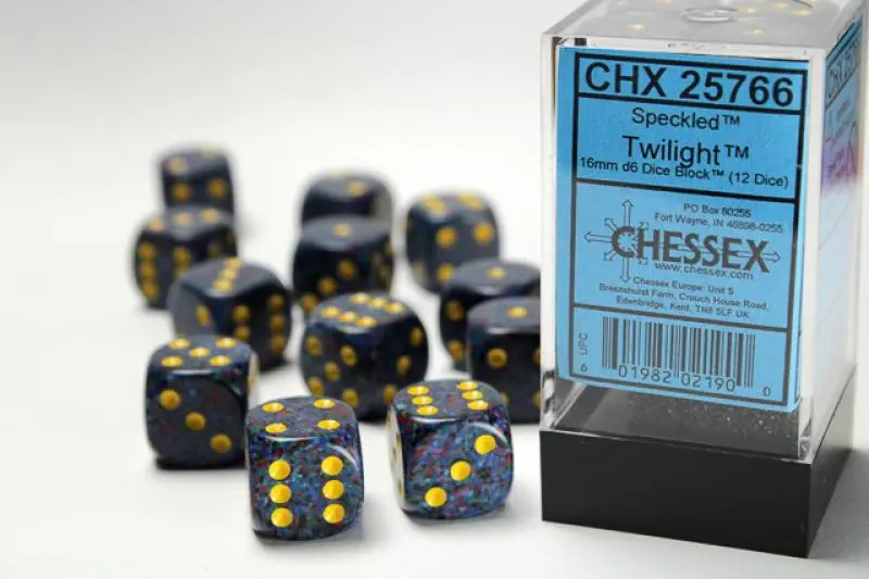 16mm D6 Dice Block (12)