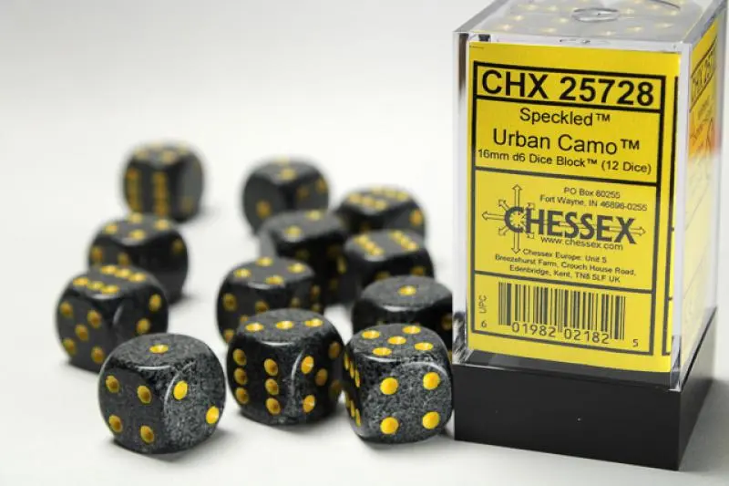 16mm D6 Dice Block (12)