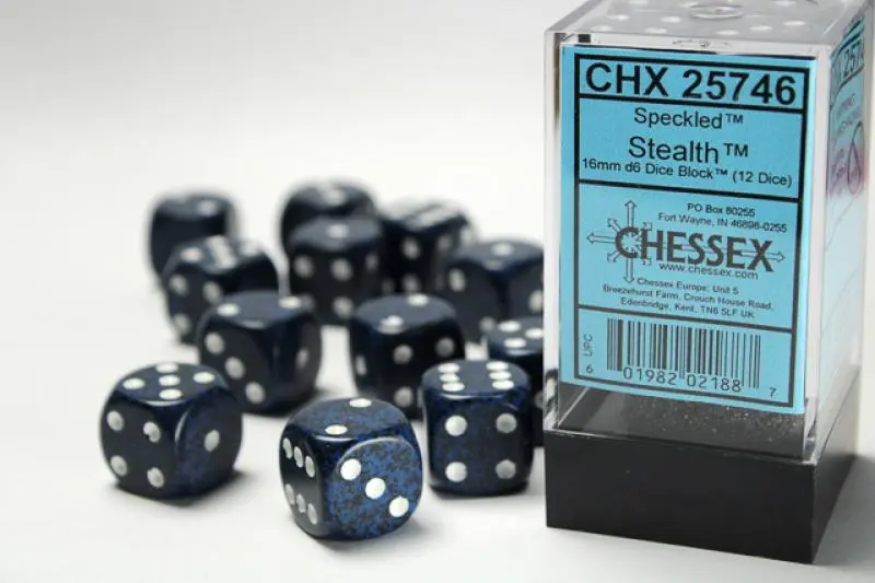 16mm D6 Dice Block (12)