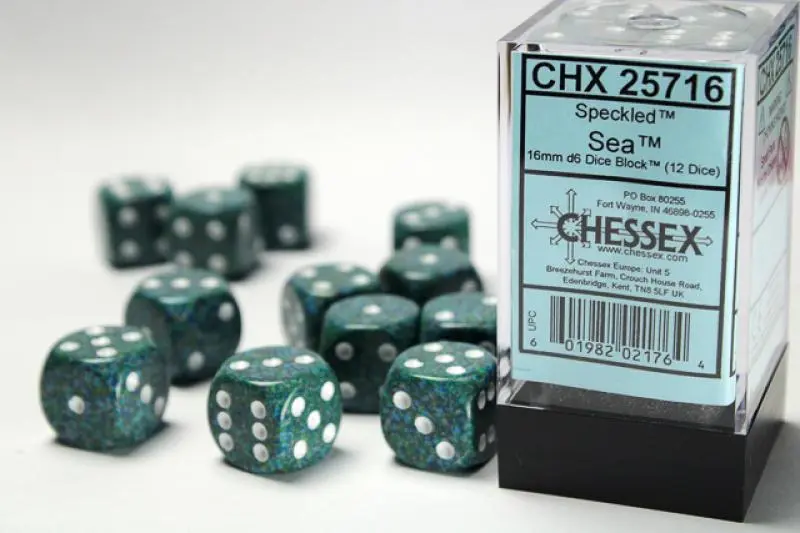 16mm D6 Dice Block (12)