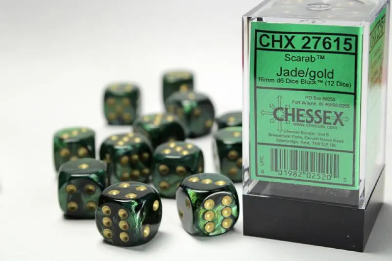 16mm D6 Dice Block (12)