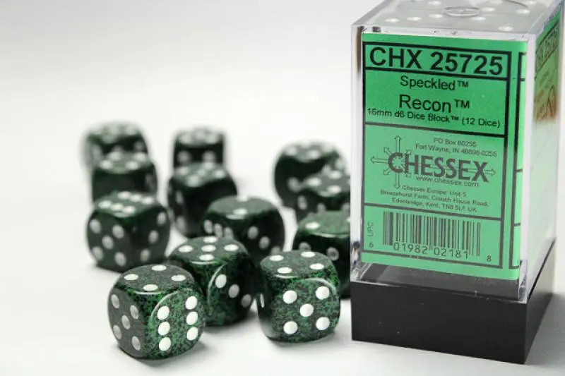 16mm D6 Dice Block (12)