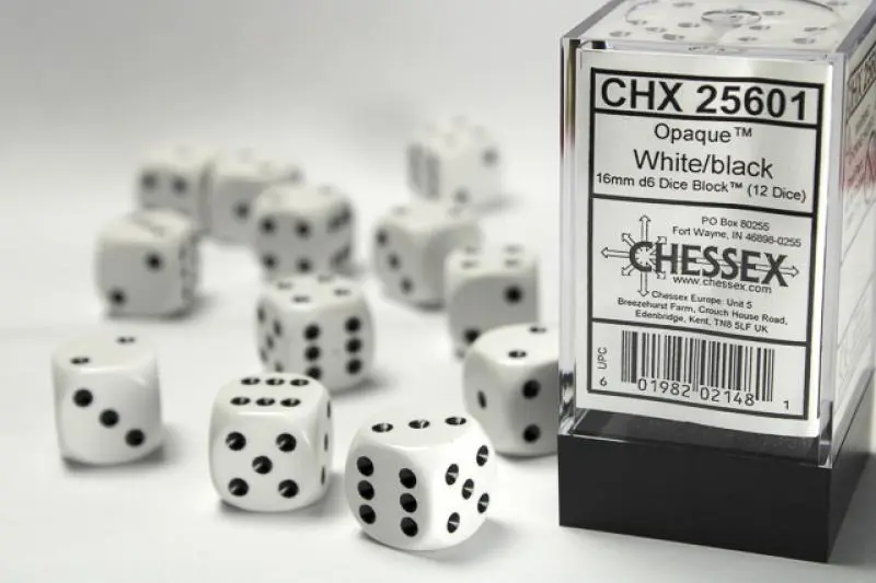 16mm D6 Dice Block (12)